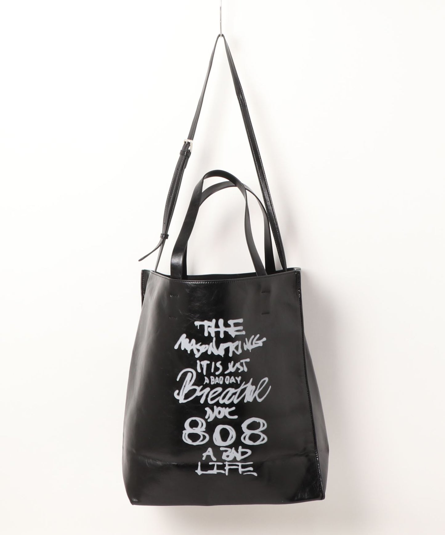 2way handwritten logo print tote bag BB2009