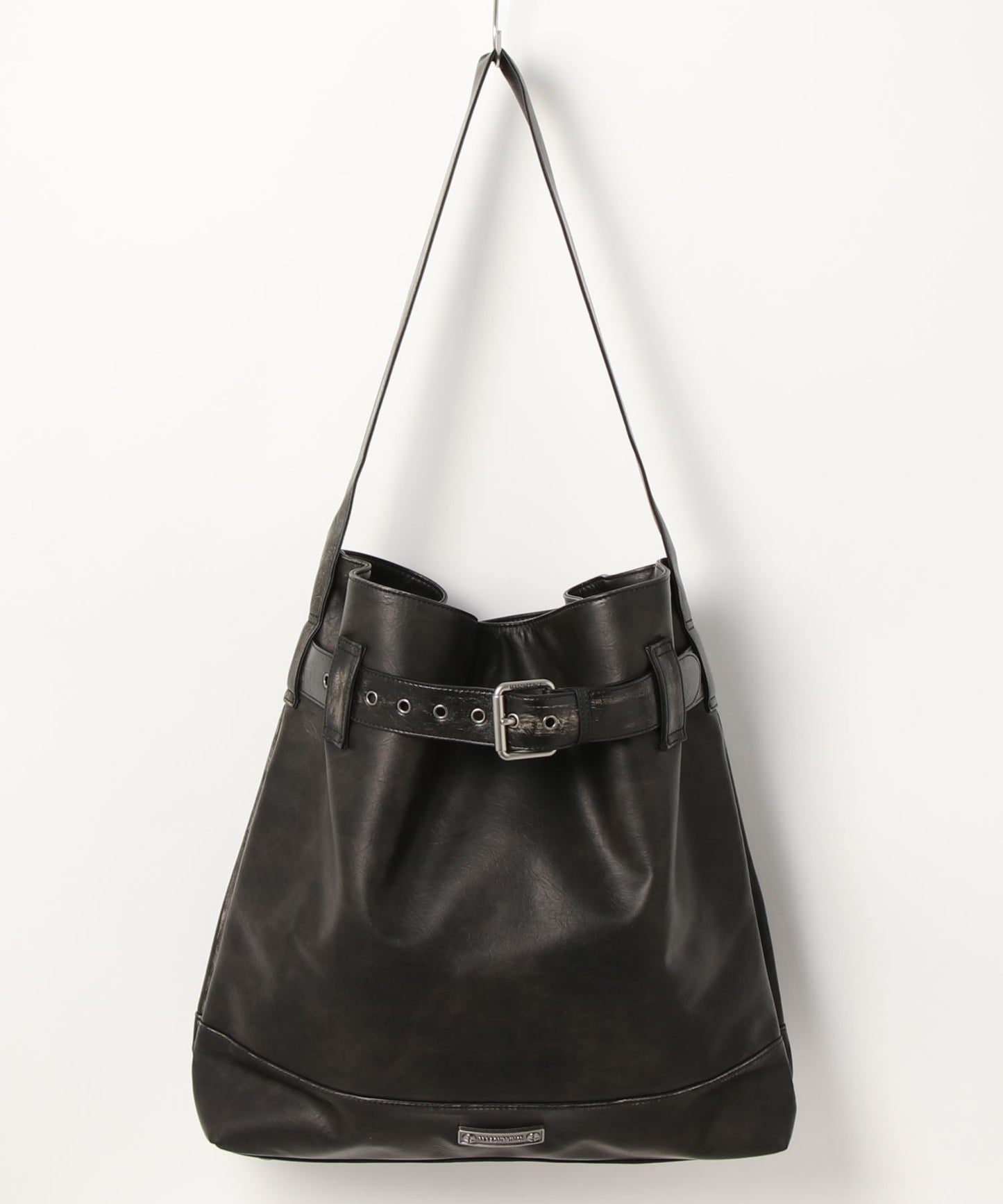 Belt design PU leather shoulder tote bag BB2085