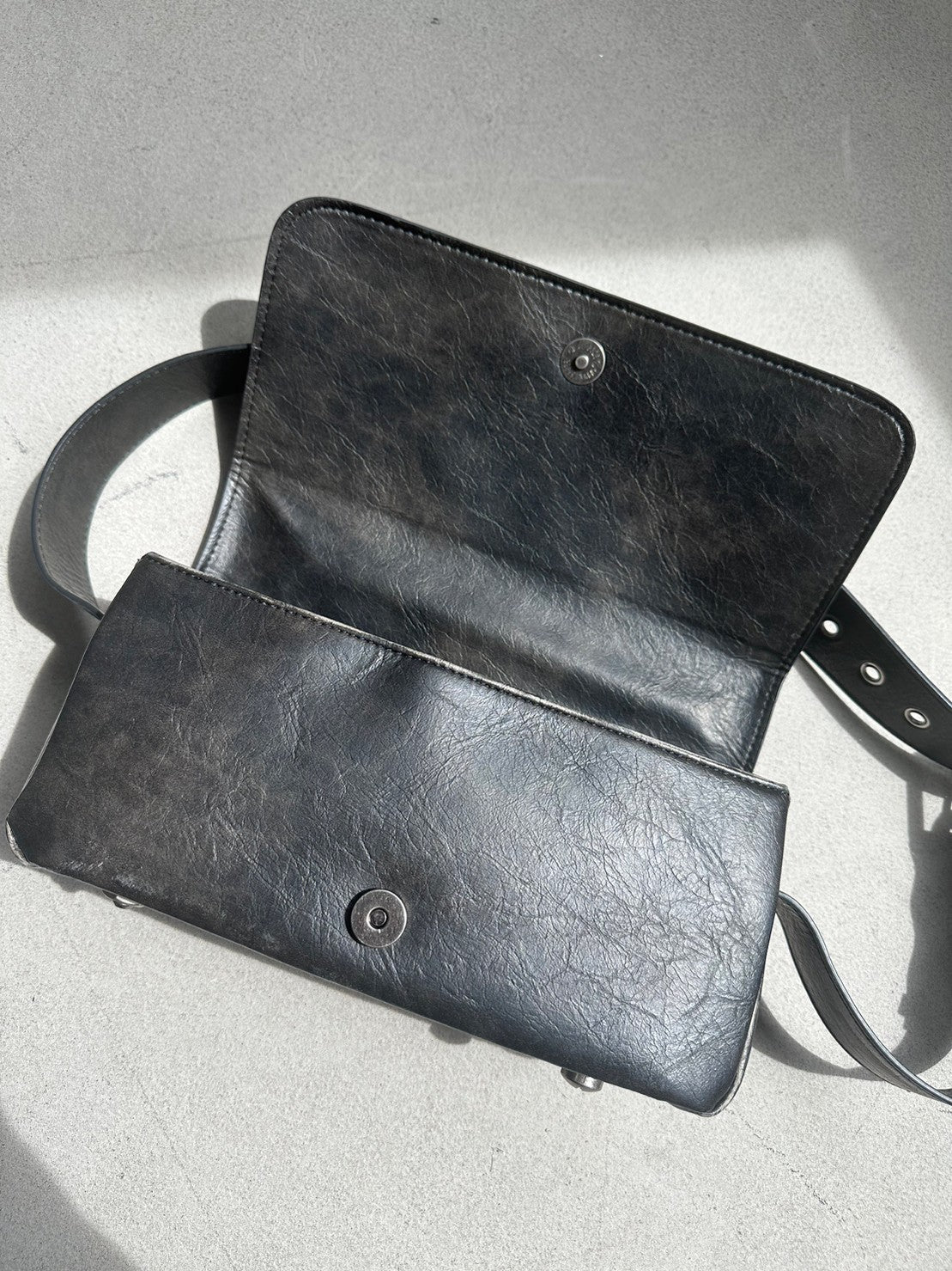 PU Leather Brand Logo Shoulder Bag BB2087