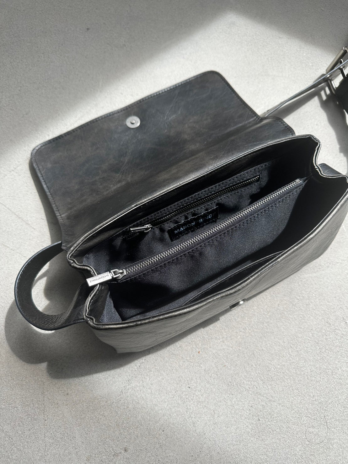 PU Leather Brand Logo Shoulder Bag BB2087