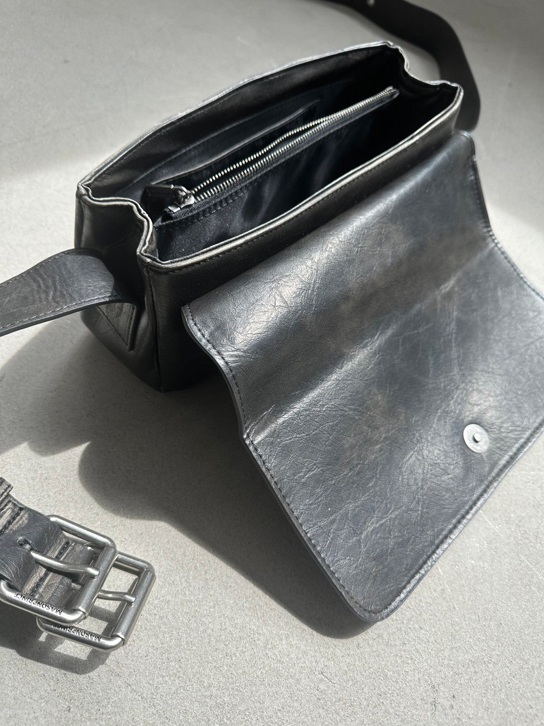 PU Leather Brand Logo Shoulder Bag BB2087