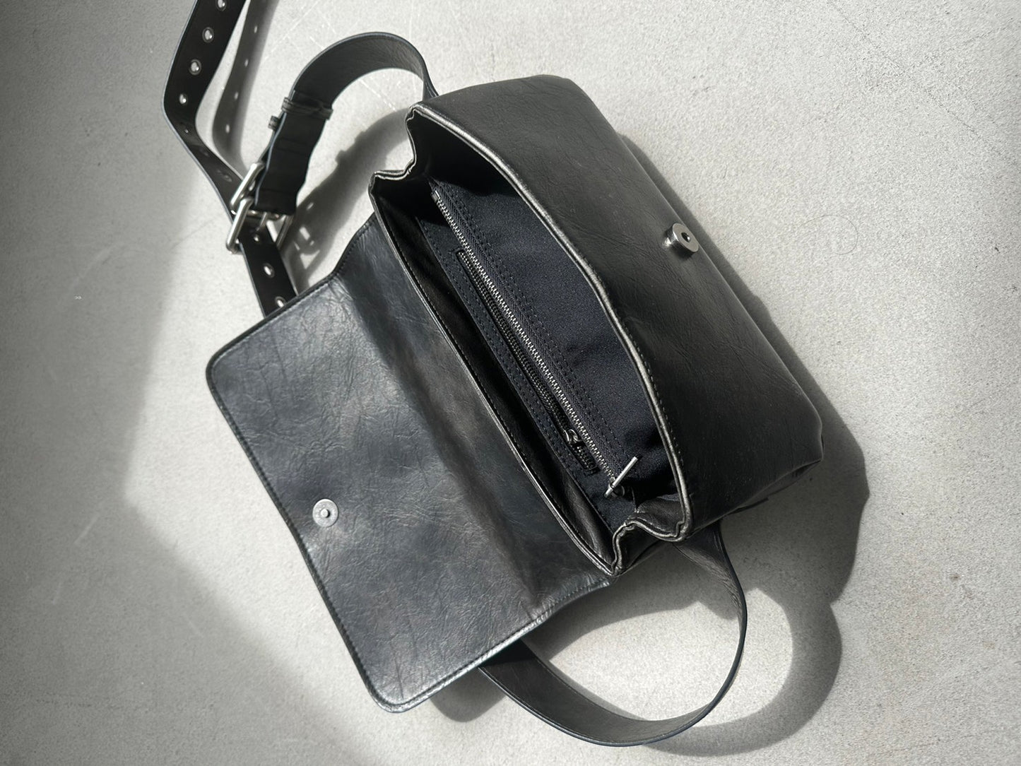 PU Leather Brand Logo Shoulder Bag BB2087