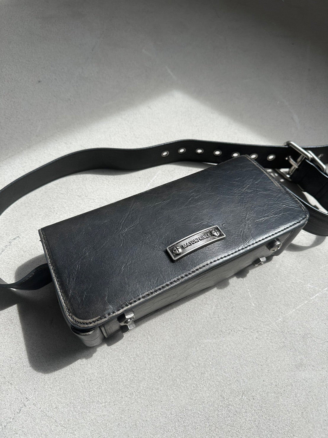 PU Leather Brand Logo Shoulder Bag BB2087