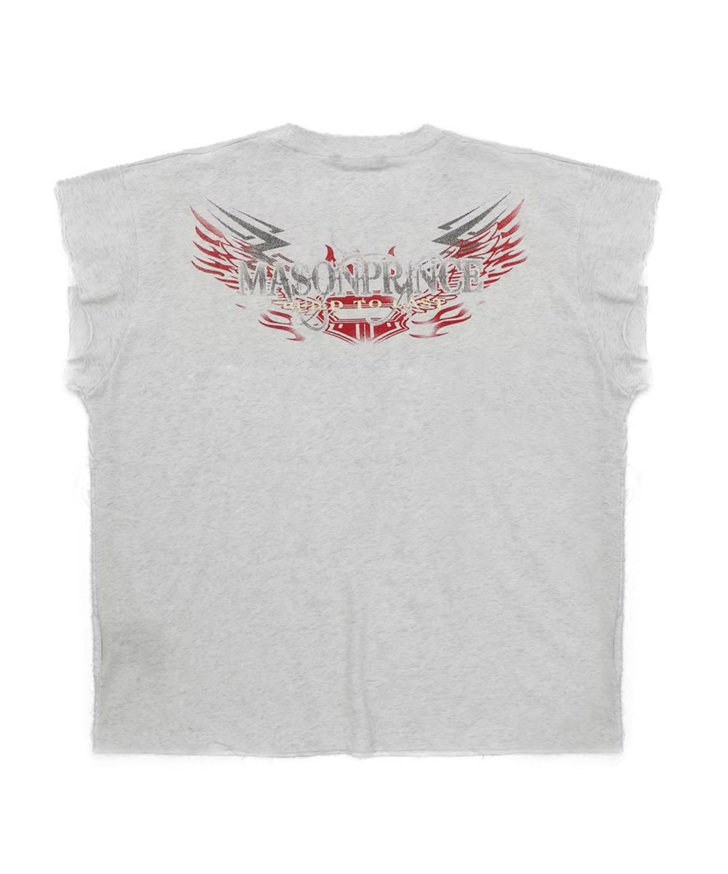 オーバーサイズ 両面プリント フライングスリーブ Tシャツ BX3096【MASONPRINCE】【2025SS】
