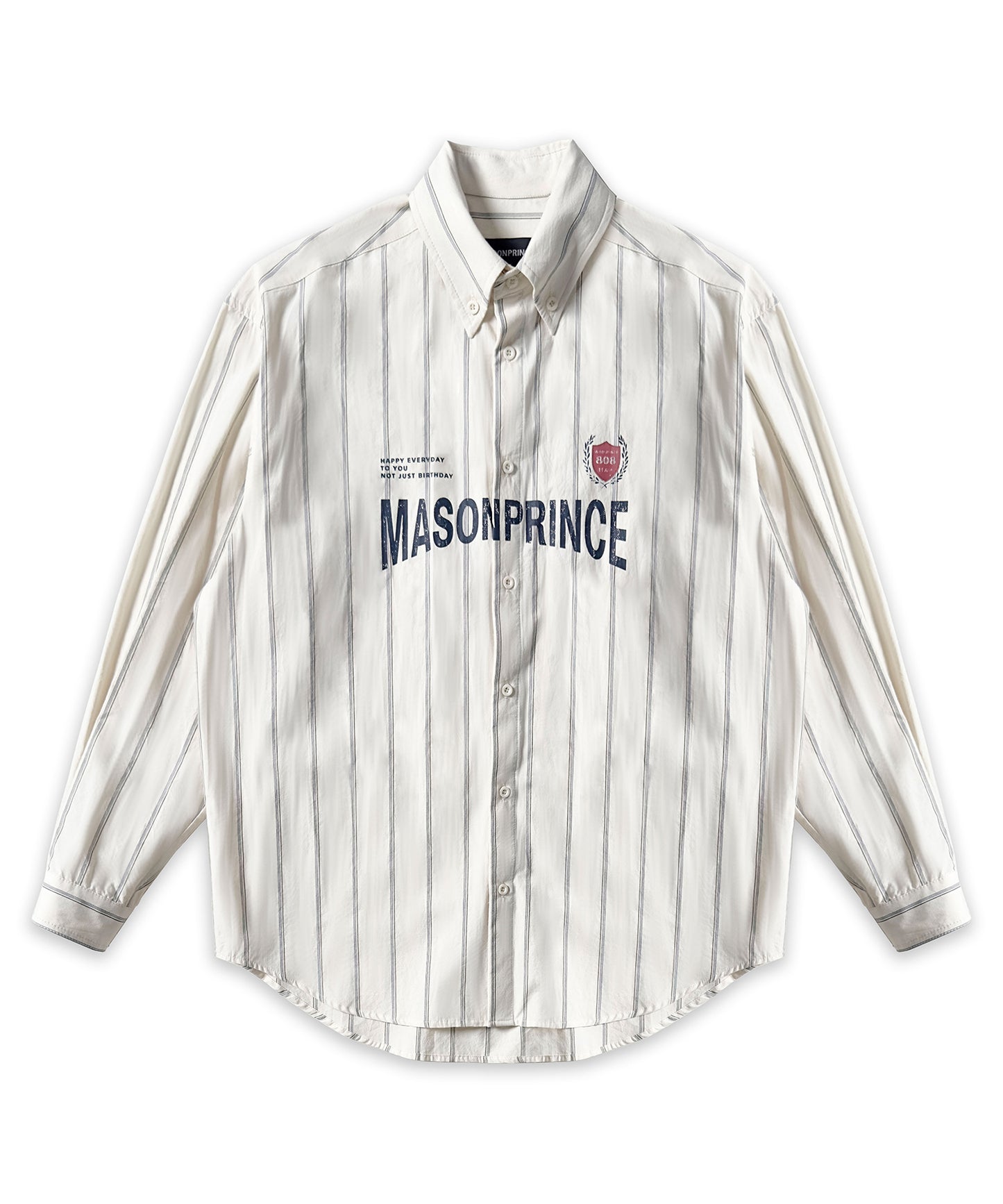 Oversized Button-Down Retro Striped Shirt CS2132