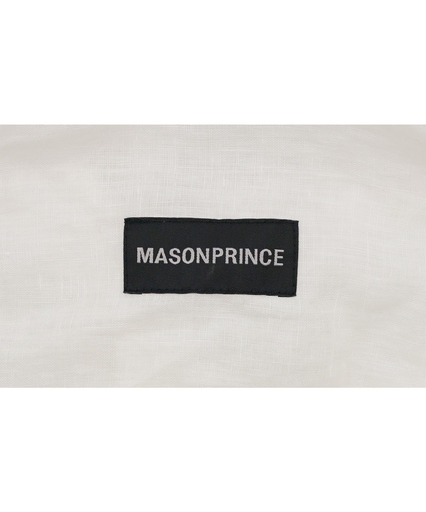 オーバーサイズ バックロゴ リネンシャツ CS2171【MASONPRINCE】【2025SS】