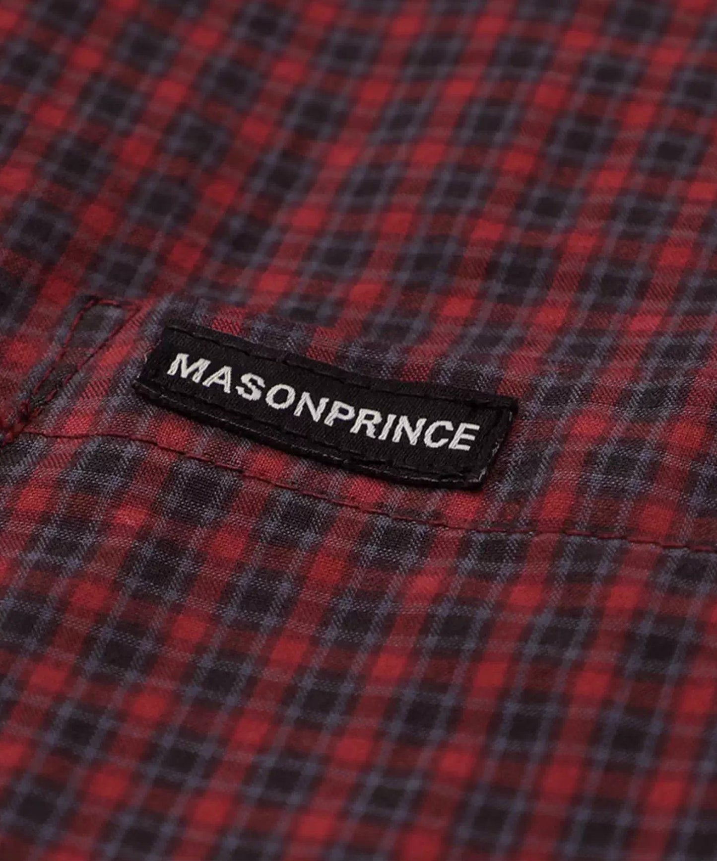 オーバーサイズ フェイクタイ チェック柄シャツ CS2181【MASONPRINCE】【2025AW】
