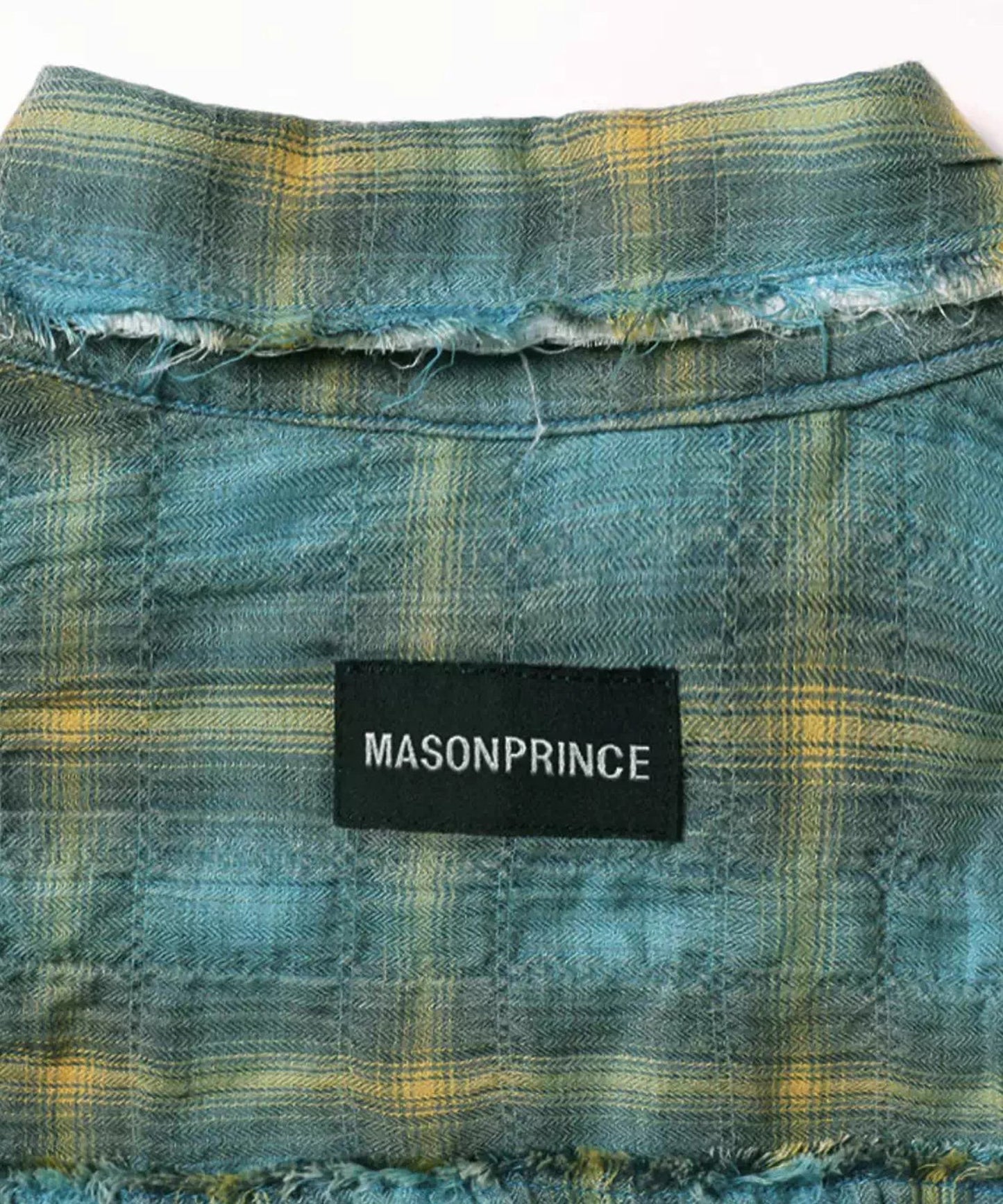 オーバーサイズ シワ加工 チェック柄 シャツ CS2183【MASONPRINCE】【2025AW】