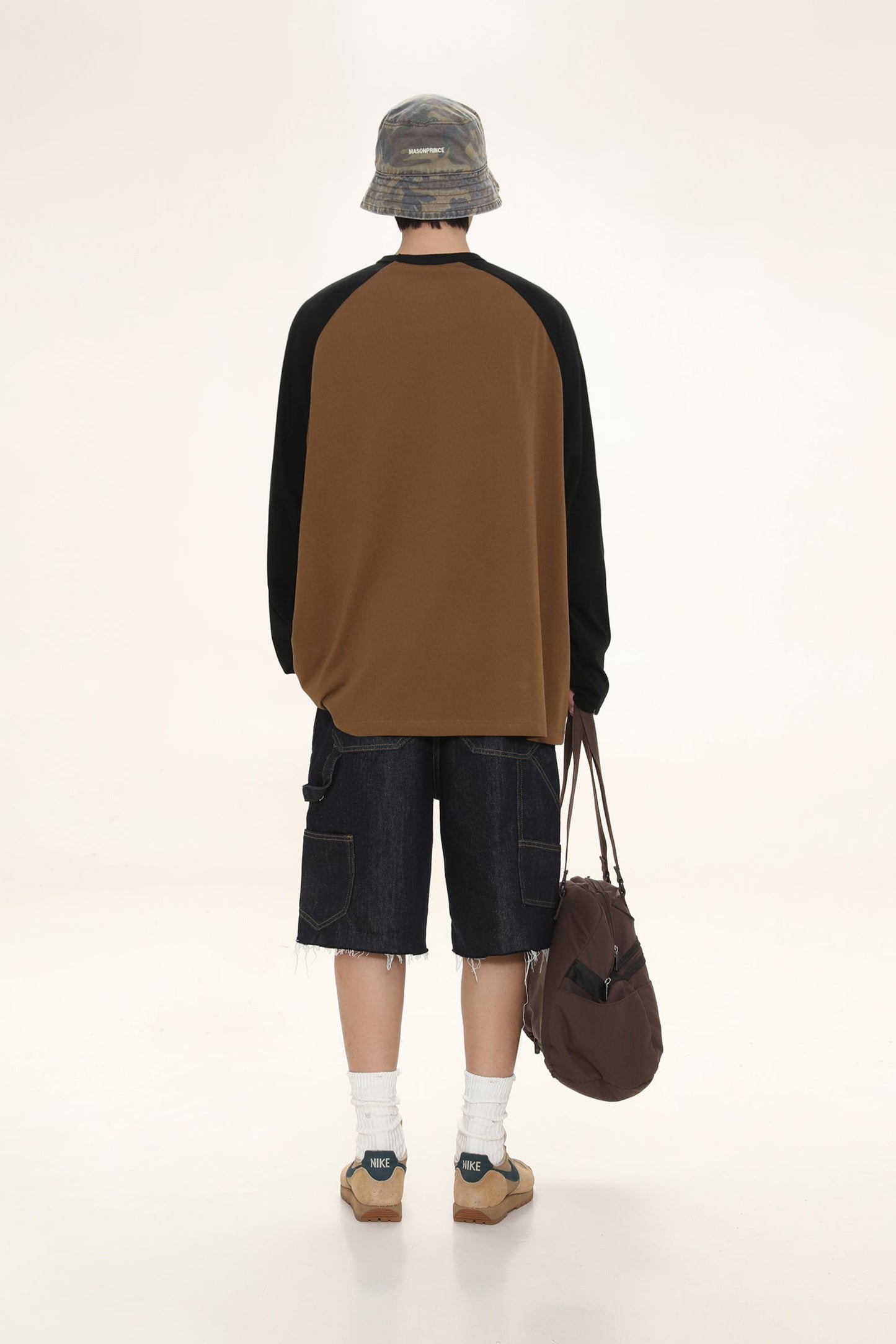 Oversized front logo raglan long TEE CT6064