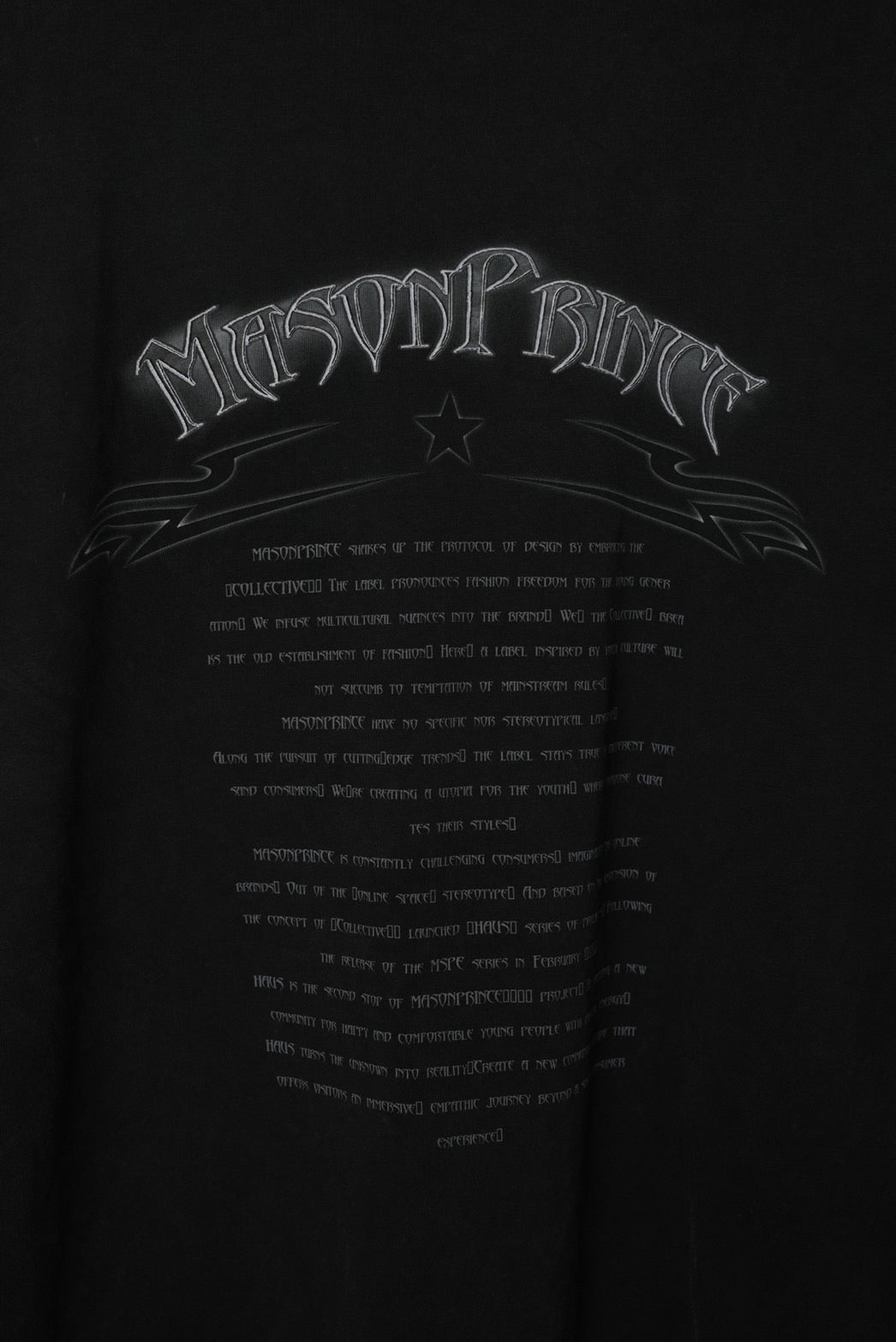 Big silhouette vintage processing MP original band tour long TEE CT6065