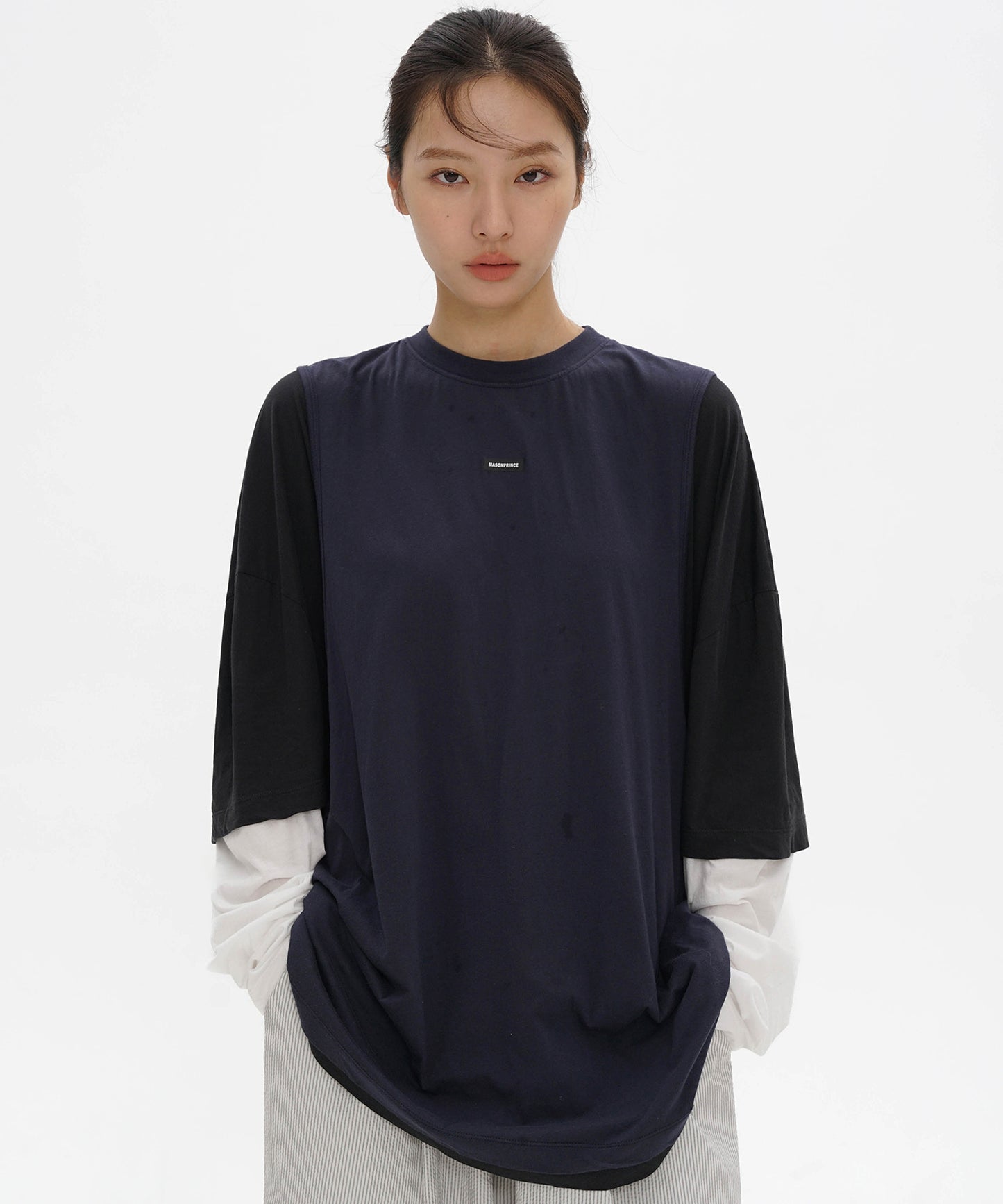 オーバーサイズ 3ピースデザイン ロンTEE CT6180【2025SS】