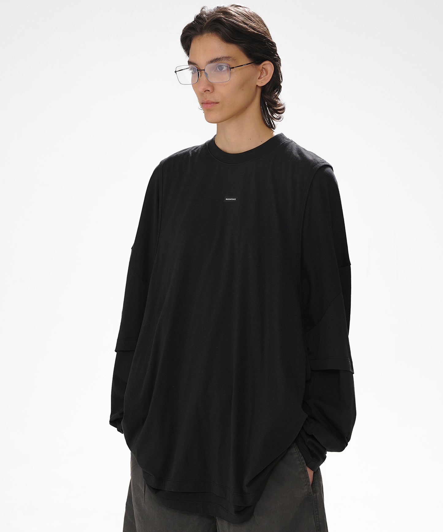 オーバーサイズ 3ピースデザイン ロンTEE CT6180【2025SS】