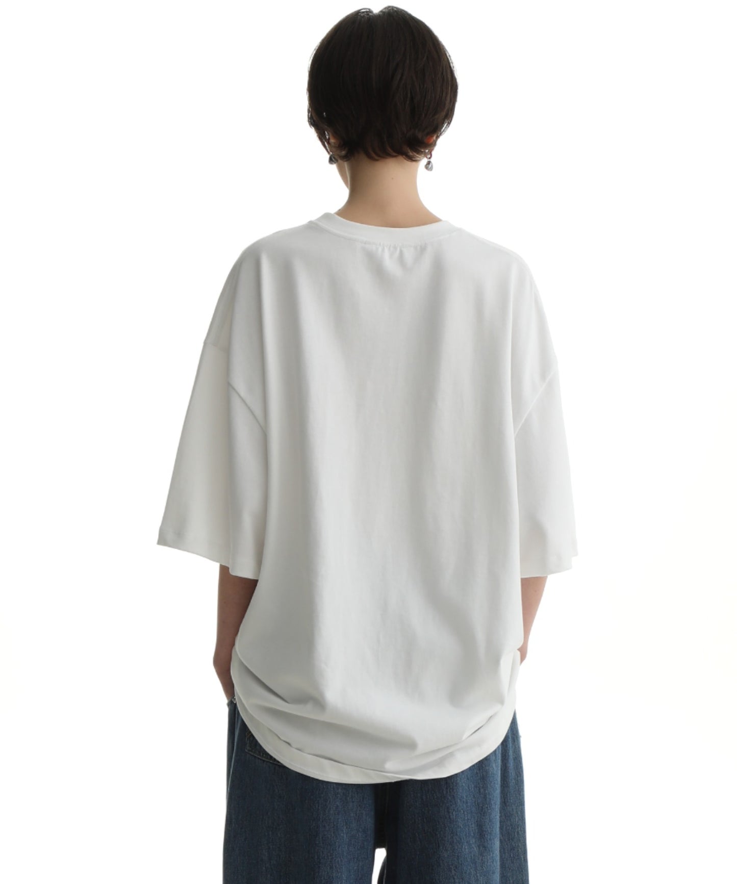 Big silhouette vintage homage print rock T-shirt DT2090