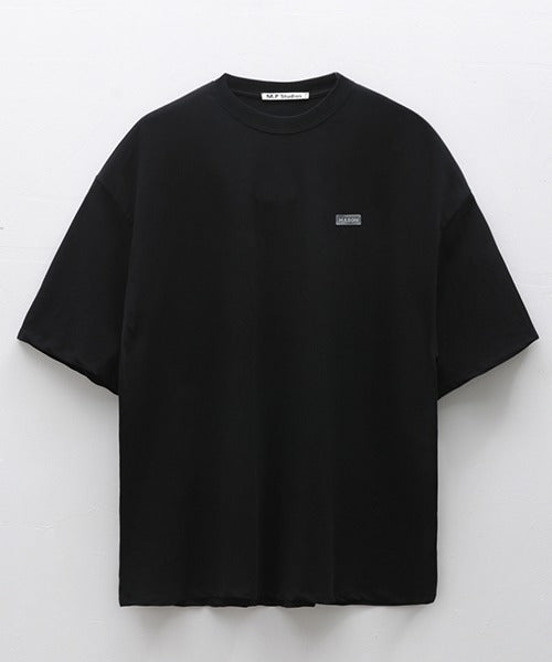 Big silhouette logo plate simple T-shirt DT2129