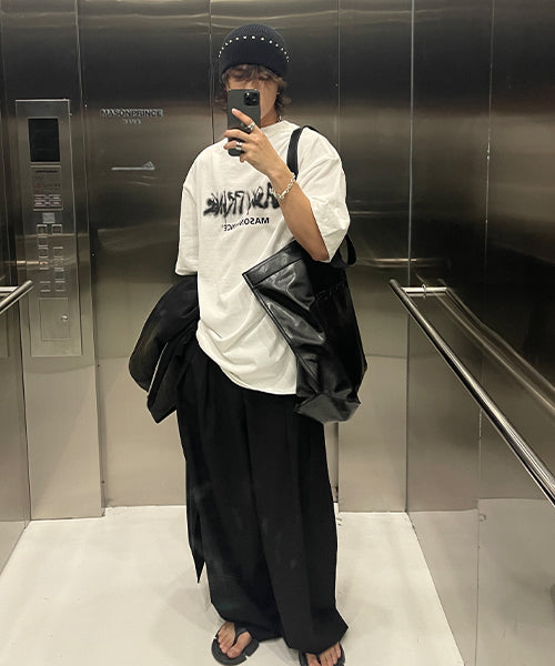 Oversized ink-style brand logo back print T-shirt DT3092