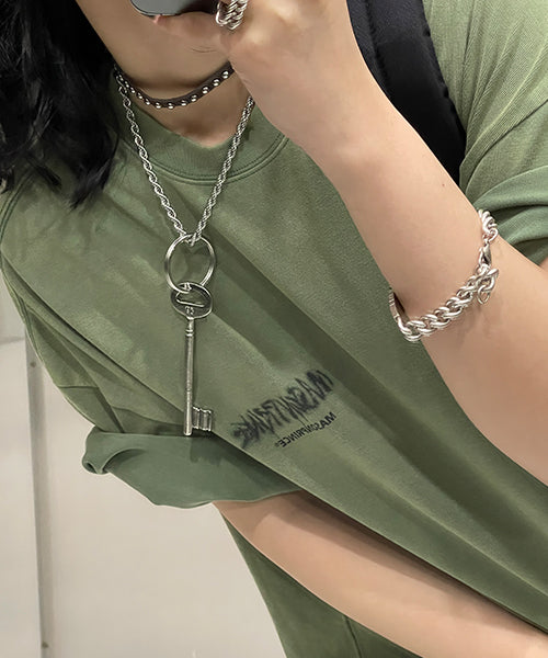 Oversized ink-style brand logo back print T-shirt DT3092