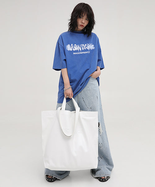 Oversized ink-style brand logo back print T-shirt DT3092