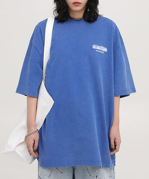 Oversized ink-style brand logo back print T-shirt DT3092