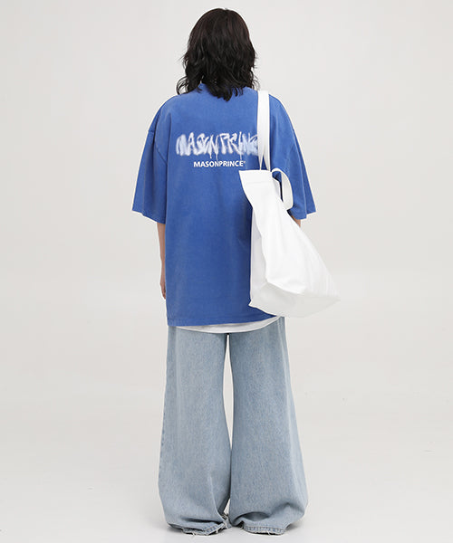 Oversized ink-style brand logo back print T-shirt DT3092