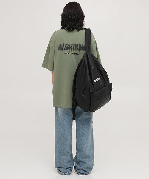 Oversized ink-style brand logo back print T-shirt DT3092