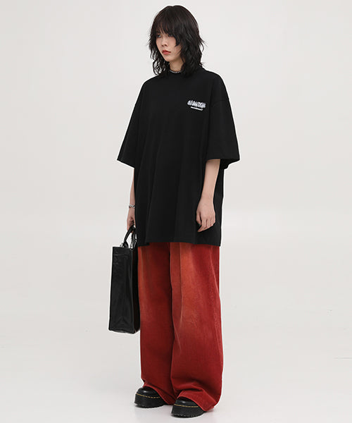 Oversized ink-style brand logo back print T-shirt DT3092