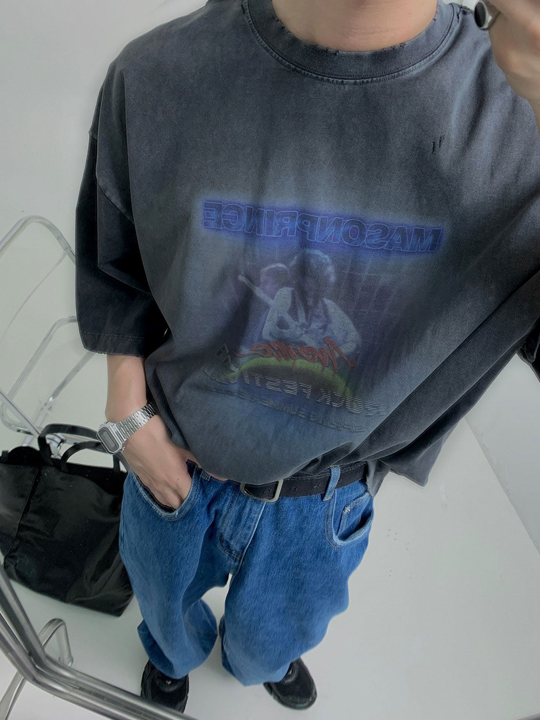 Vintage MP Original Print Band T-shirt DT4046