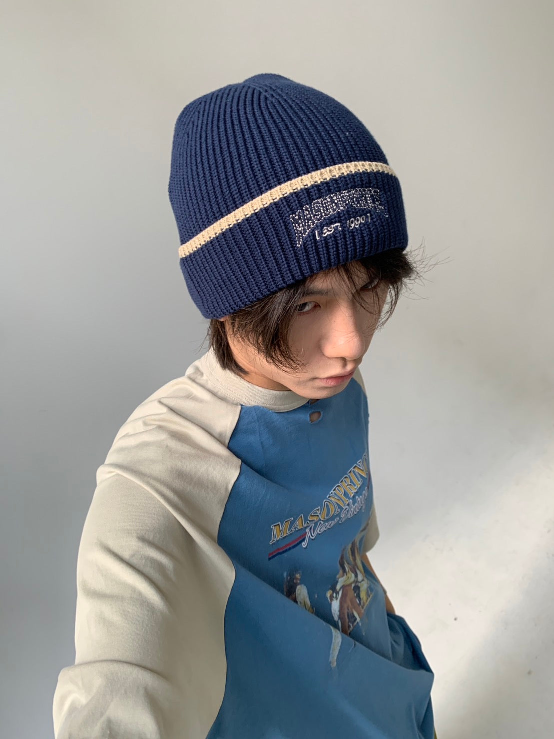 【SALE 60%OFF_特別価格適用※カートに入れるとセール価格が適用されます※】【日本別注】 MPオリジナル ビッグシルエット ヴィンテージ加工 ラグランバンドTシャツ DT4110