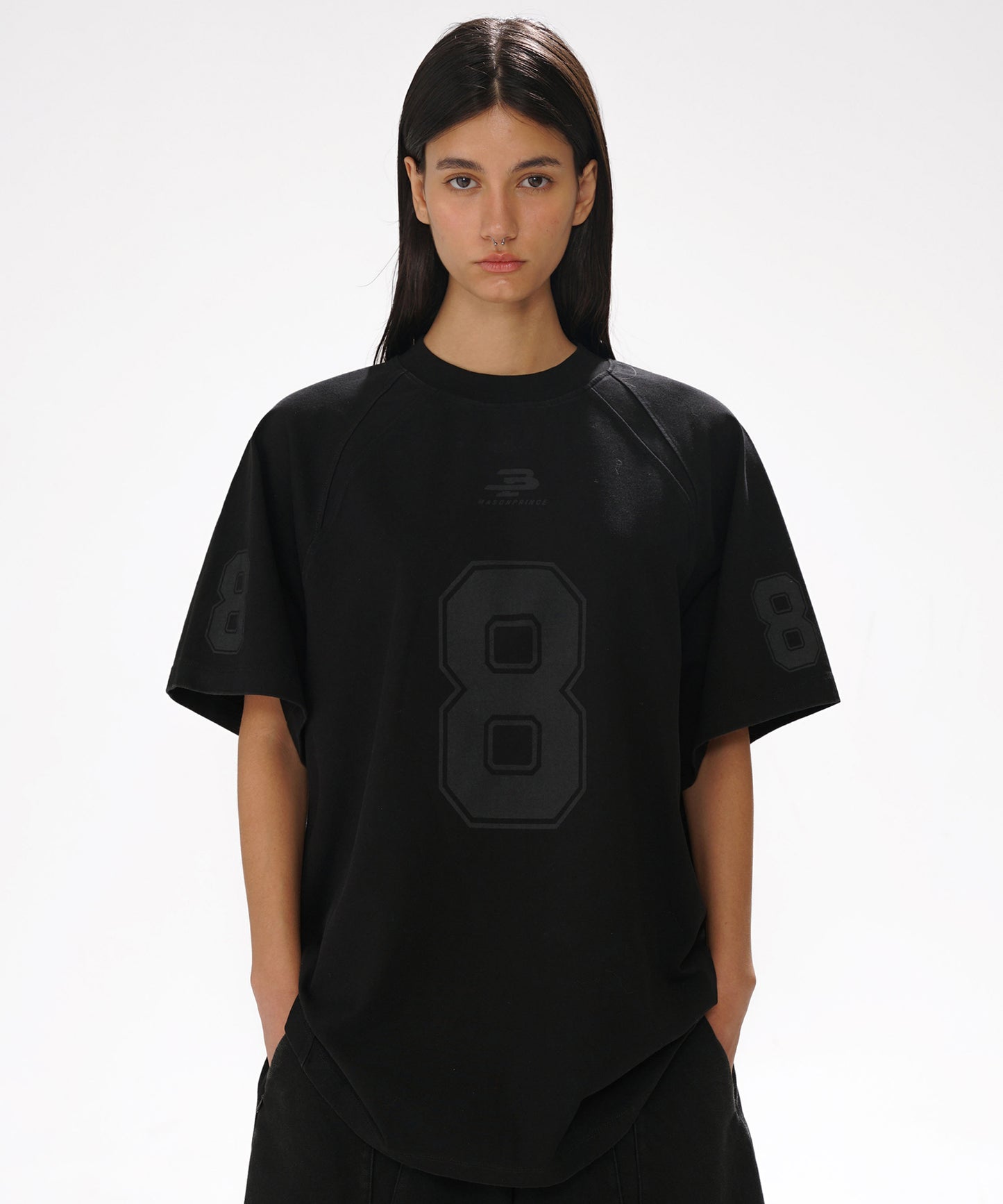 オーバーサイズ ナンバリング ゲームシャツ Tシャツ DT4314【MASONPRINCE】【2025SS】