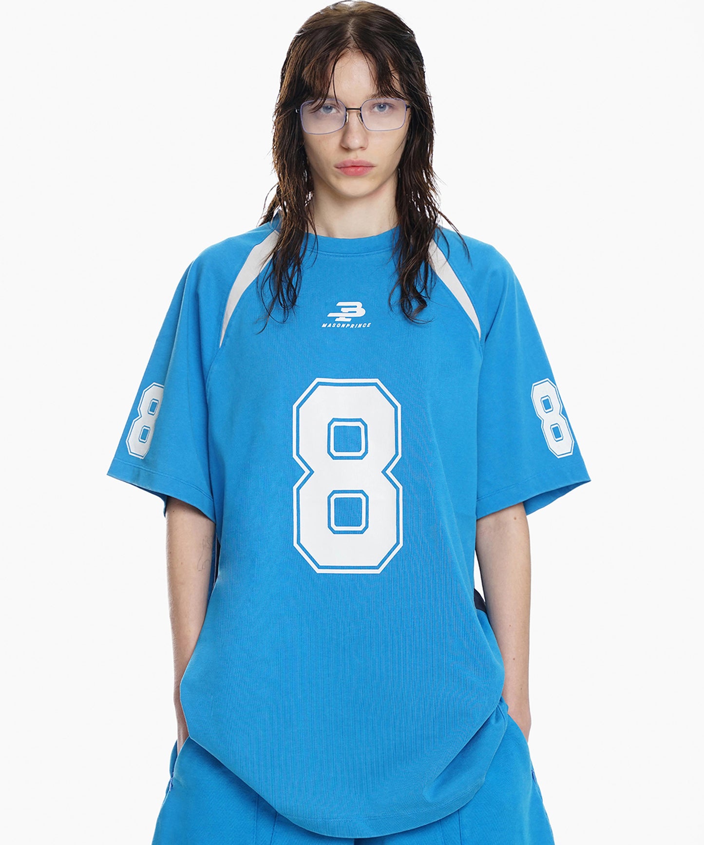 オーバーサイズ ナンバリング ゲームシャツ Tシャツ DT4314【MASONPRINCE】【2025SS】