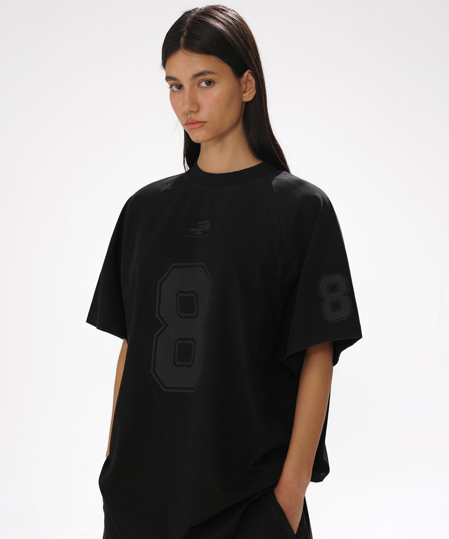 オーバーサイズ ナンバリング ゲームシャツ Tシャツ DT4314【MASONPRINCE】【2025SS】