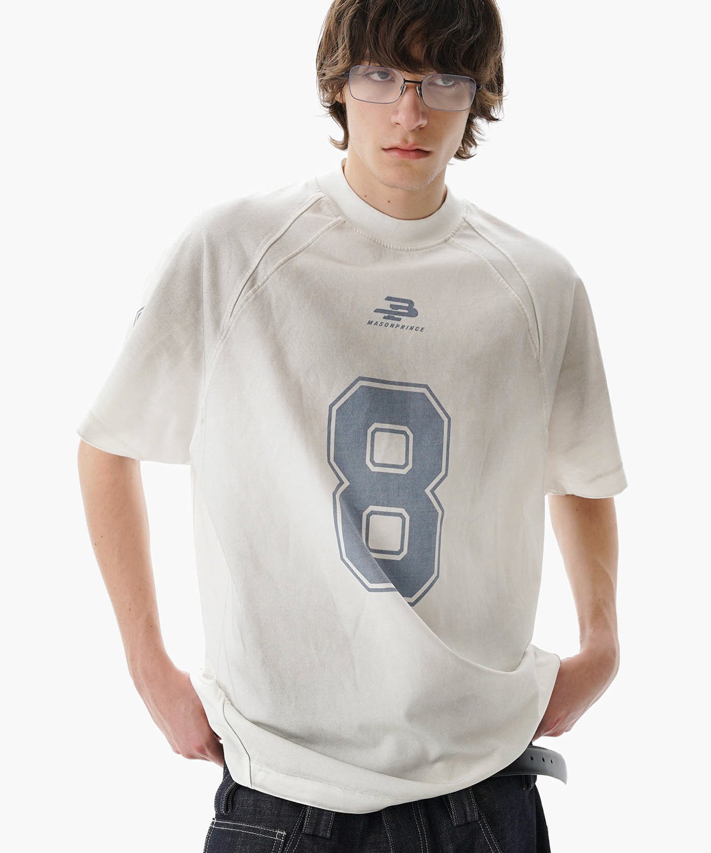 オーバーサイズ ナンバリング ゲームシャツ Tシャツ DT4314【MASONPRINCE】【2025SS】
