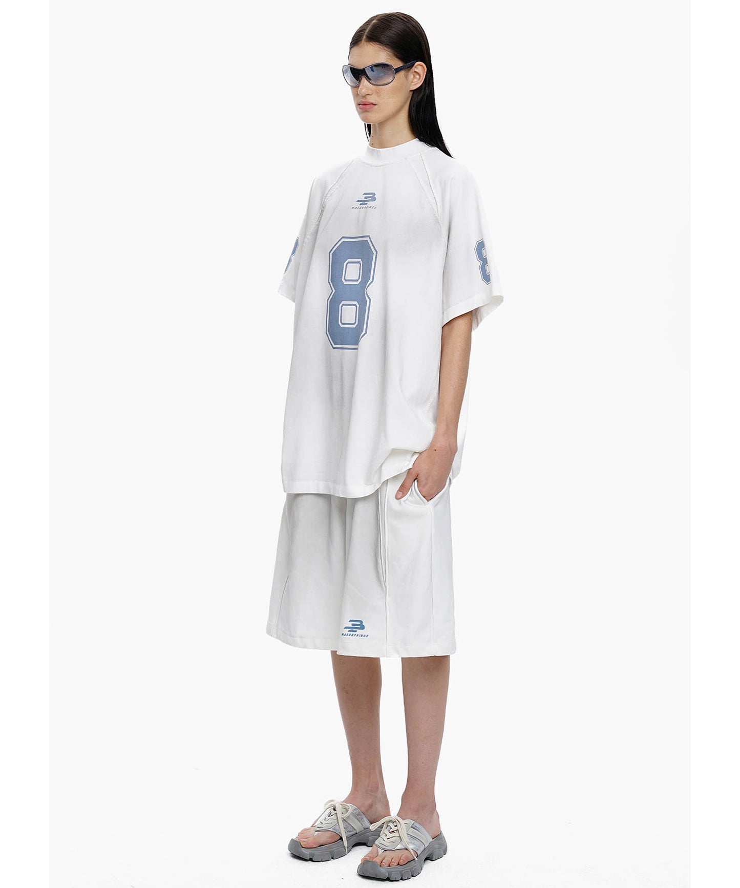 オーバーサイズ ナンバリング ゲームシャツ Tシャツ DT4314【MASONPRINCE】【2025SS】