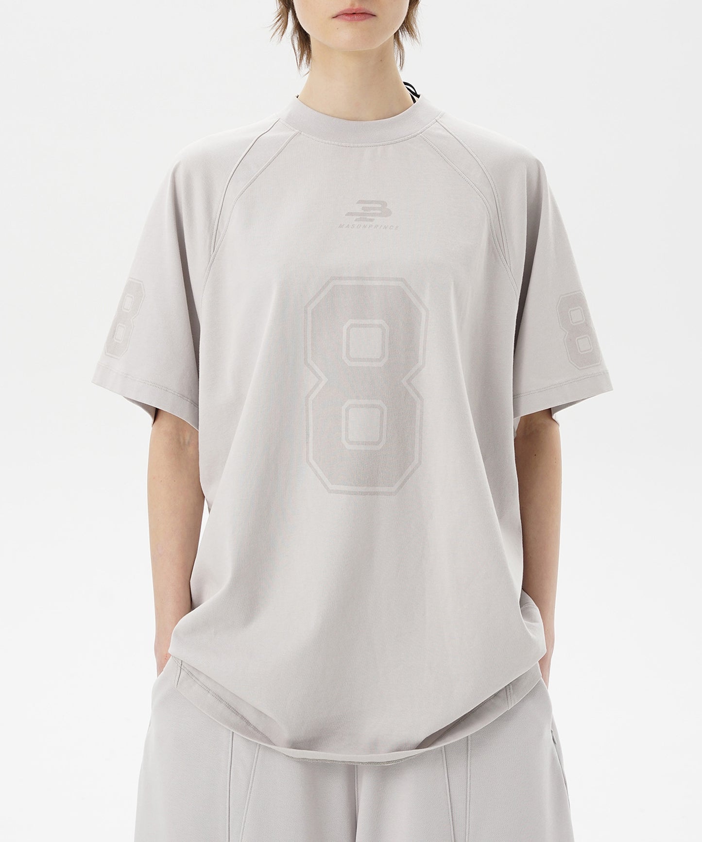 オーバーサイズ ナンバリング ゲームシャツ Tシャツ DT4314【MASONPRINCE】【2025SS】