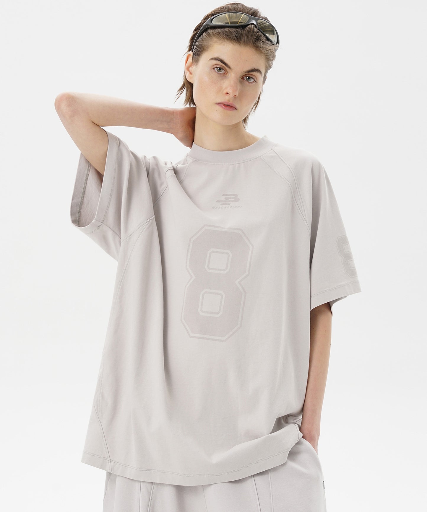 オーバーサイズ ナンバリング ゲームシャツ Tシャツ DT4314【MASONPRINCE】【2025SS】
