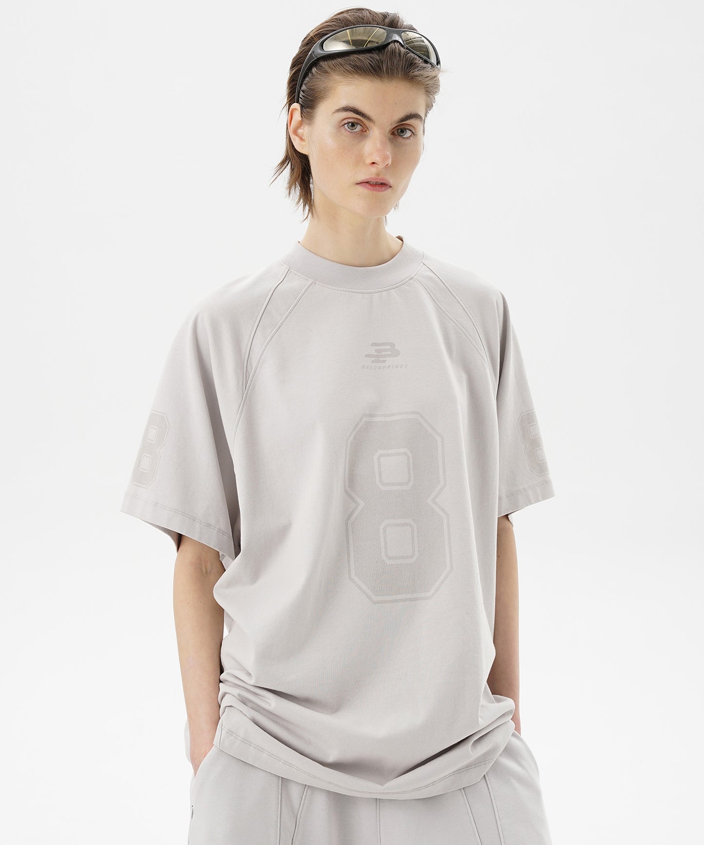 オーバーサイズ ナンバリング ゲームシャツ Tシャツ DT4314【MASONPRINCE】【2025SS】