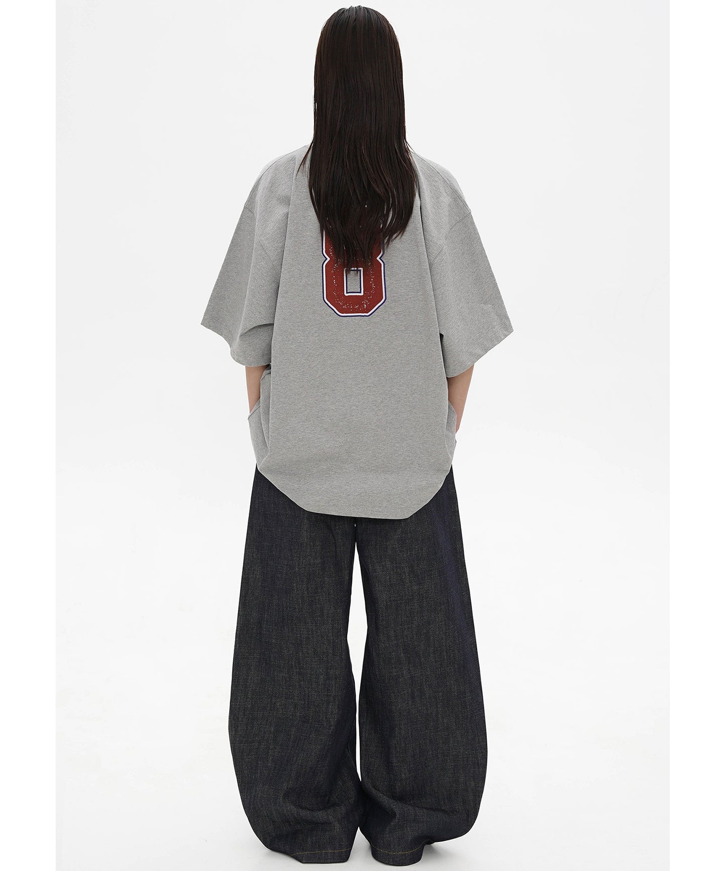 オーバーサイズ ナンバリングデザイン ゲームシャツ Tシャツ DT4318【2025SS】