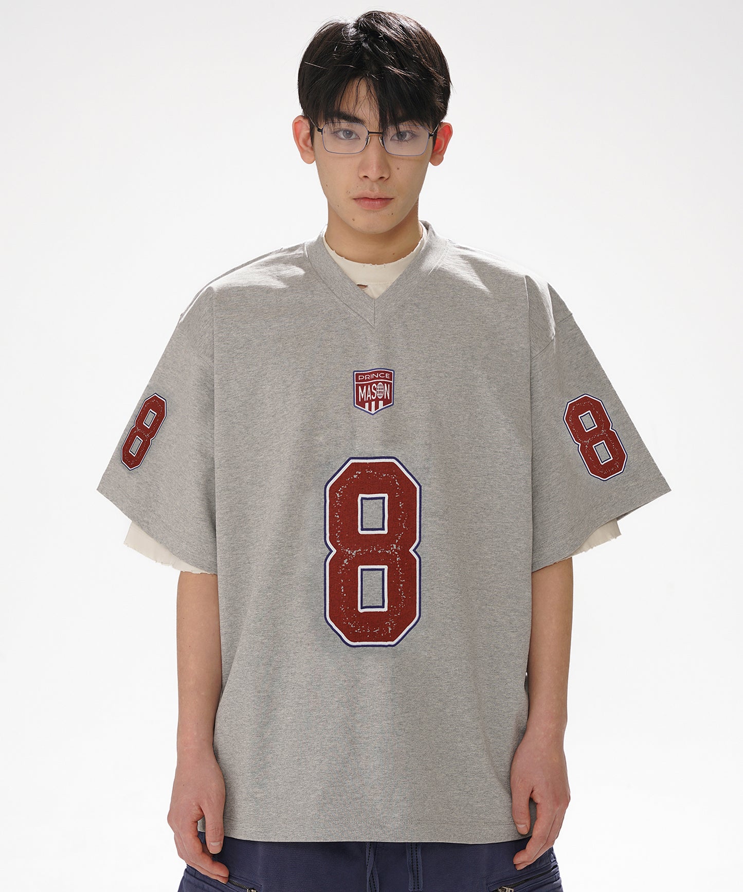 オーバーサイズ ナンバリングデザイン ゲームシャツ Tシャツ DT4318【2025SS】