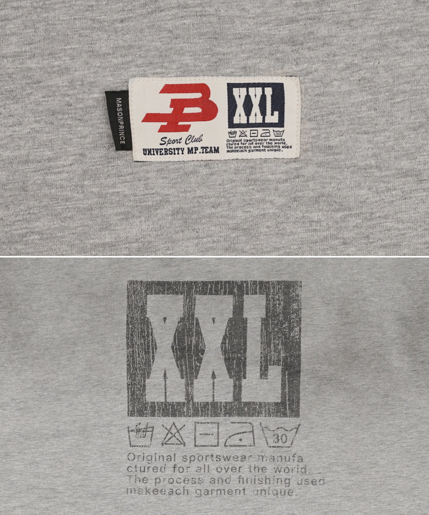 オーバーサイズ スプレー加工 バックプリント Tシャツ DT4320【MASONPRINCE】【2025SS】