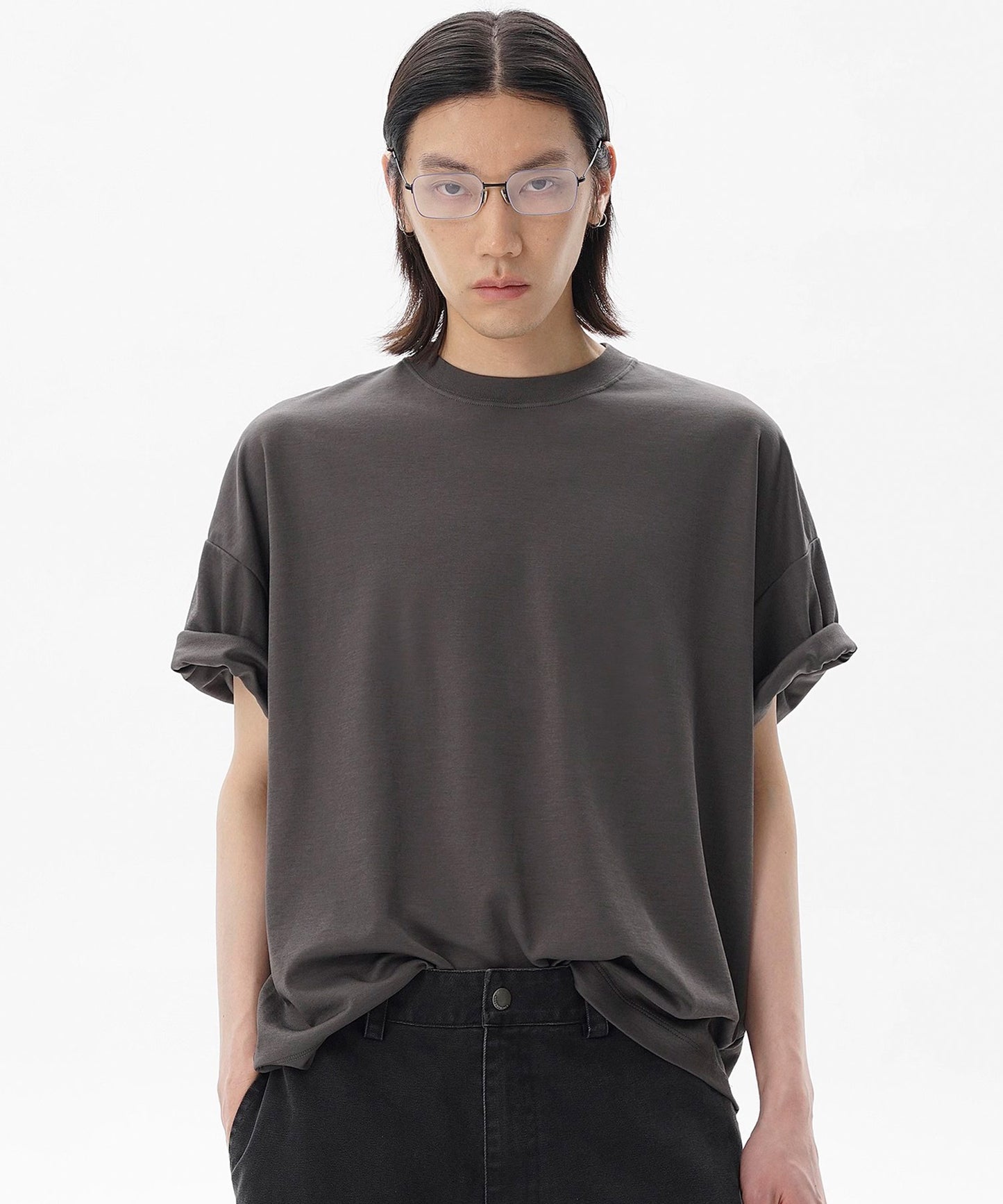 オーバーサイズ シンプル無地 Tシャツ DT4335【MASONPRINCE】【2025SS】