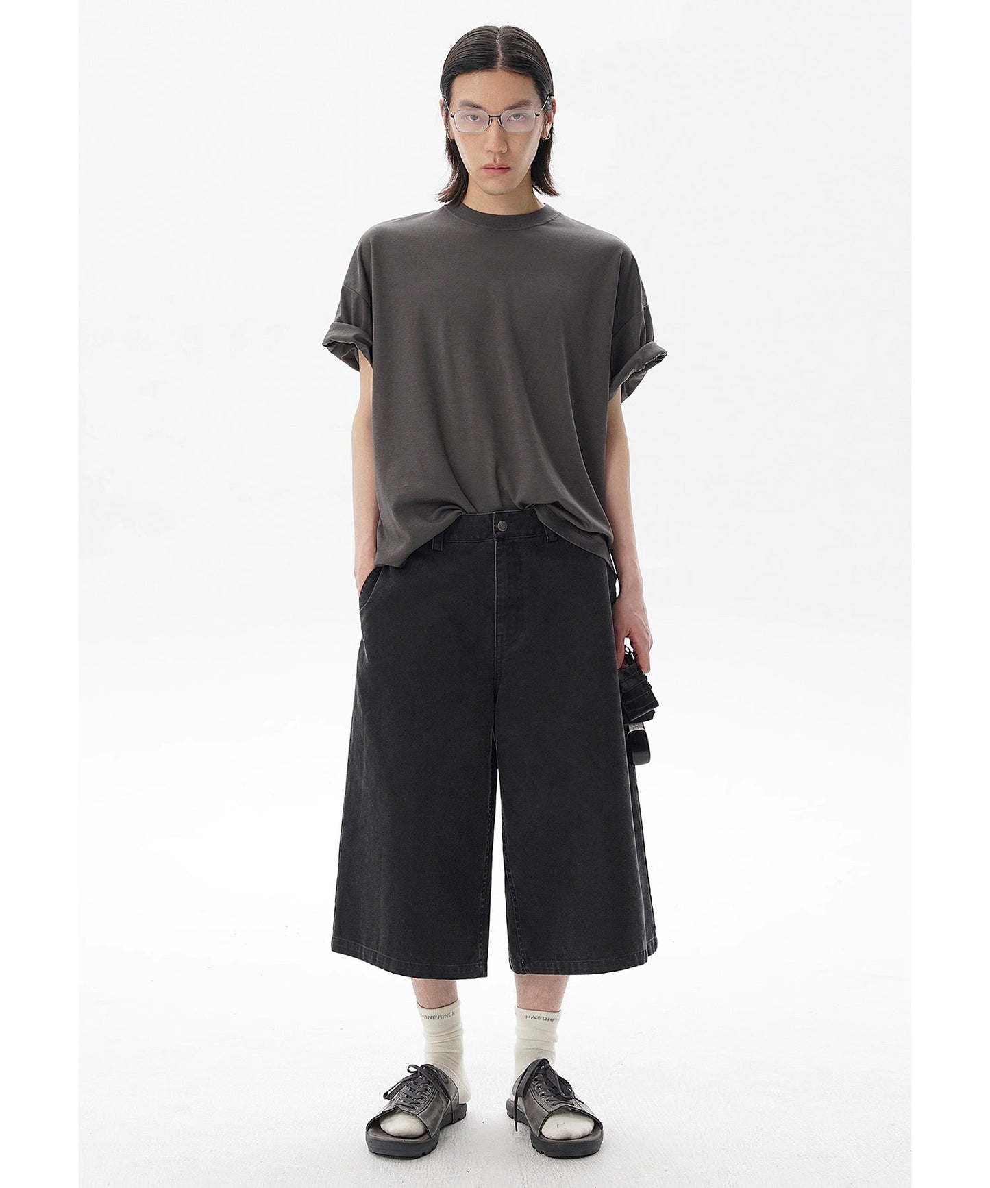 オーバーサイズ シンプル無地 Tシャツ DT4335【MASONPRINCE】【2025SS】