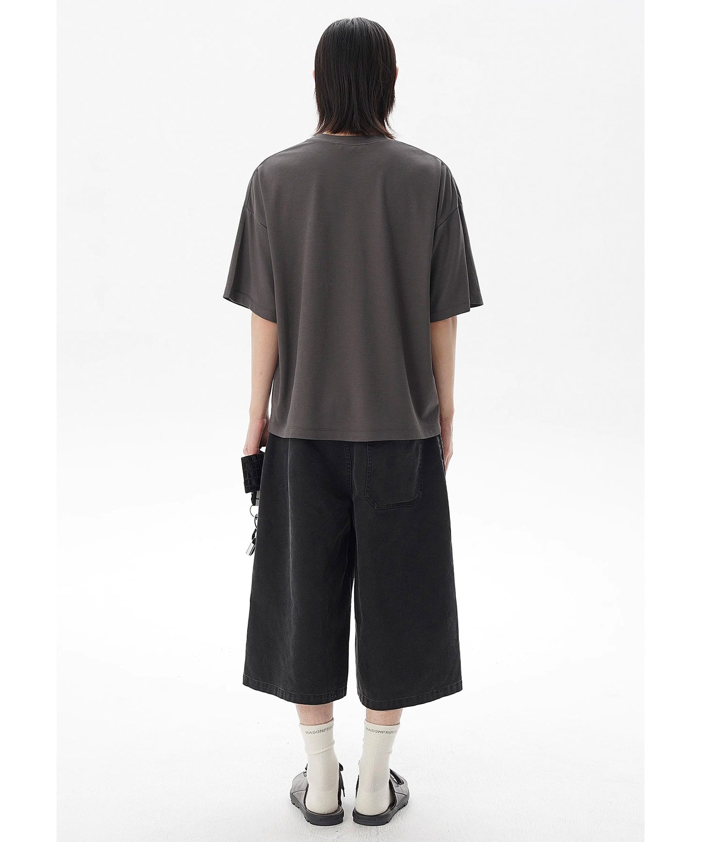 オーバーサイズ シンプル無地 Tシャツ DT4335【MASONPRINCE】【2025SS】