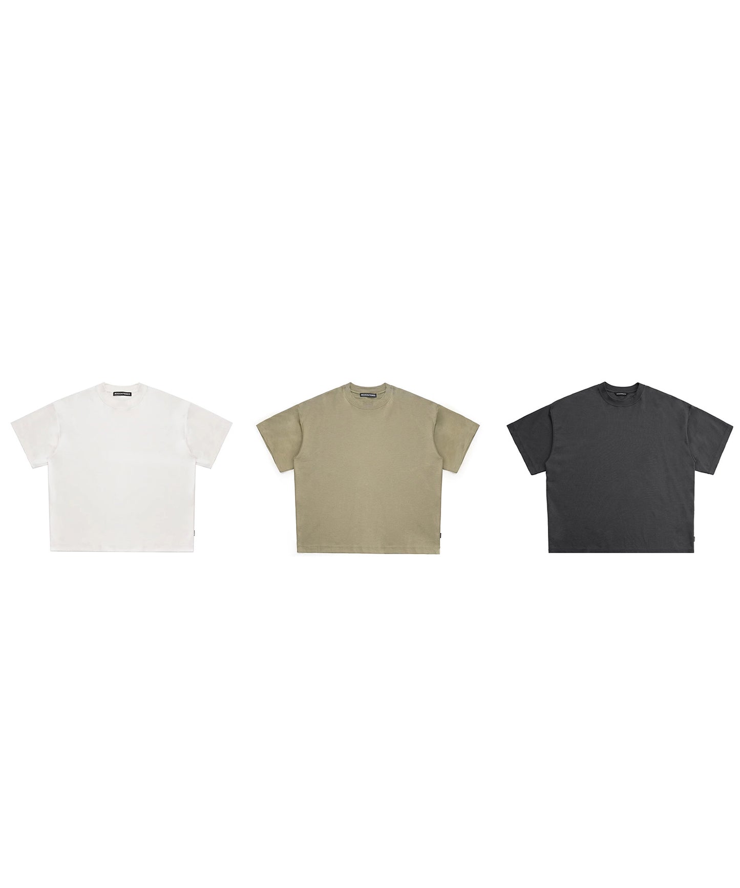 オーバーサイズ シンプル無地 Tシャツ DT4335【MASONPRINCE】【2025SS】