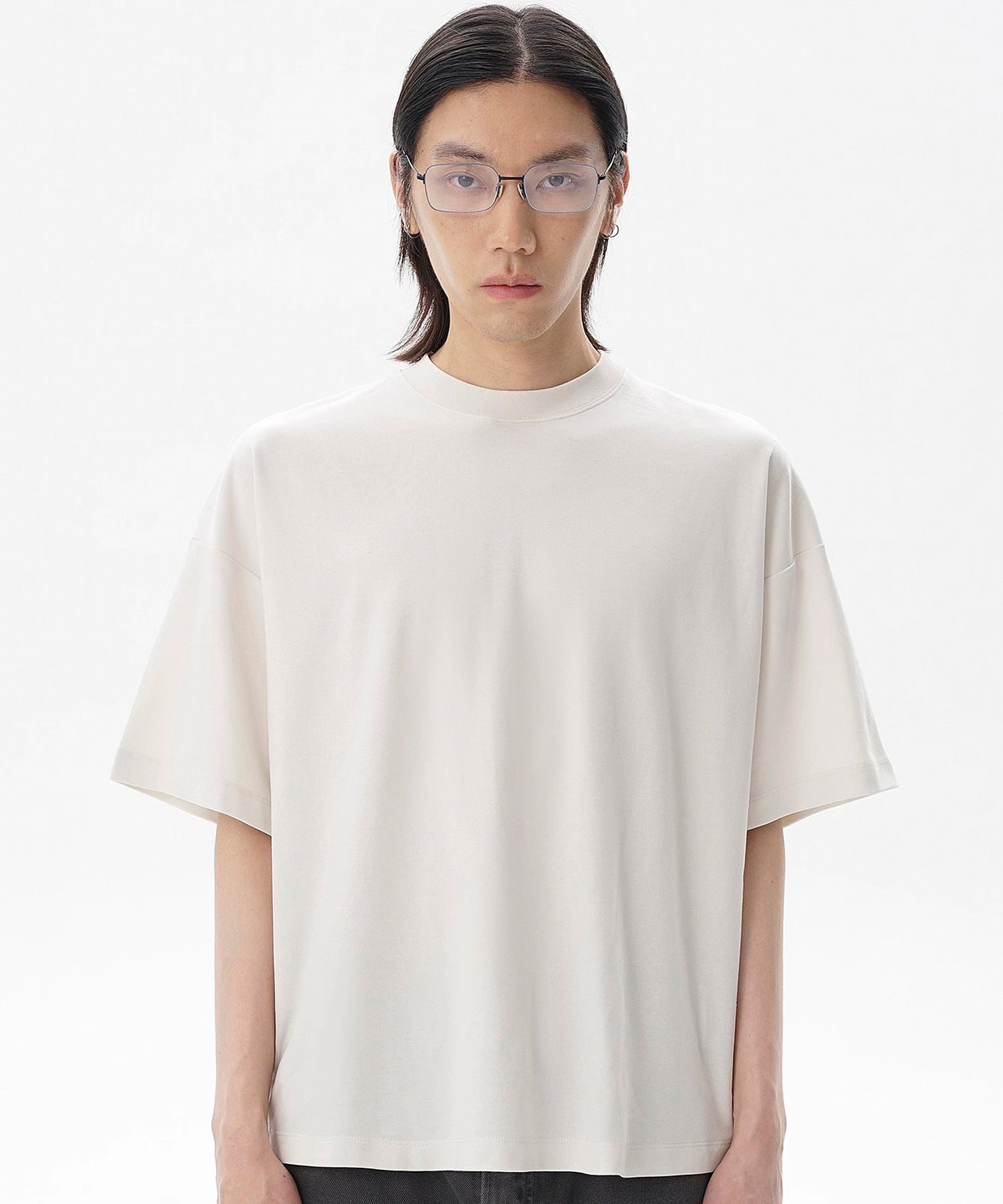オーバーサイズ シンプル無地 Tシャツ DT4335【MASONPRINCE】【2025SS】