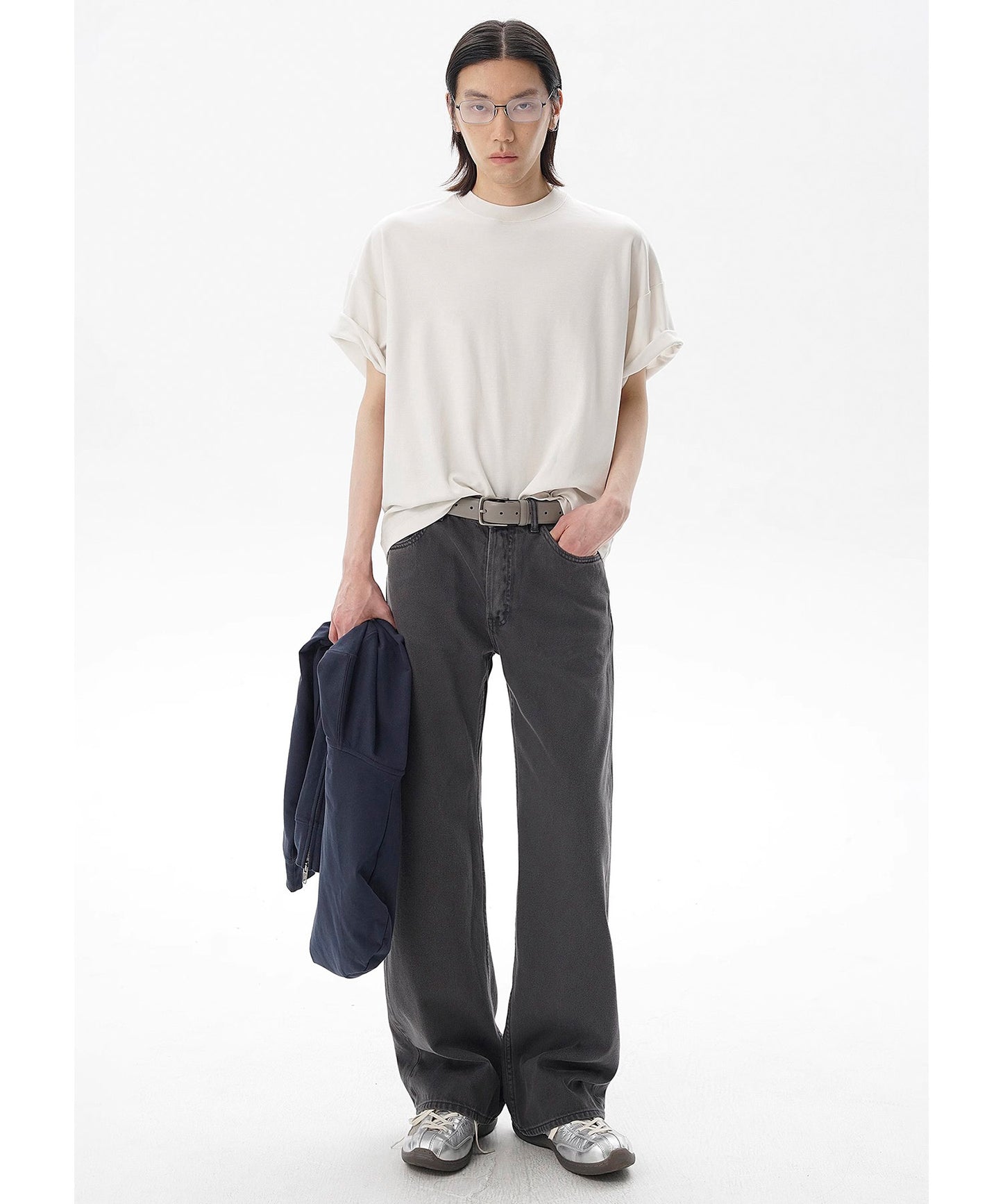 オーバーサイズ シンプル無地 Tシャツ DT4335【MASONPRINCE】【2025SS】