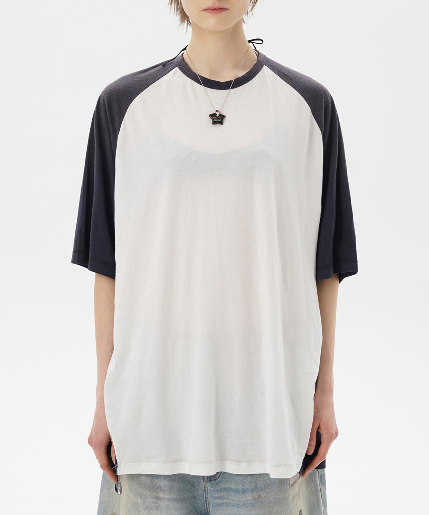オーバーサイズ 無地 ラグラン Tシャツ DT4340【MASONPRINCE】【2025SS】