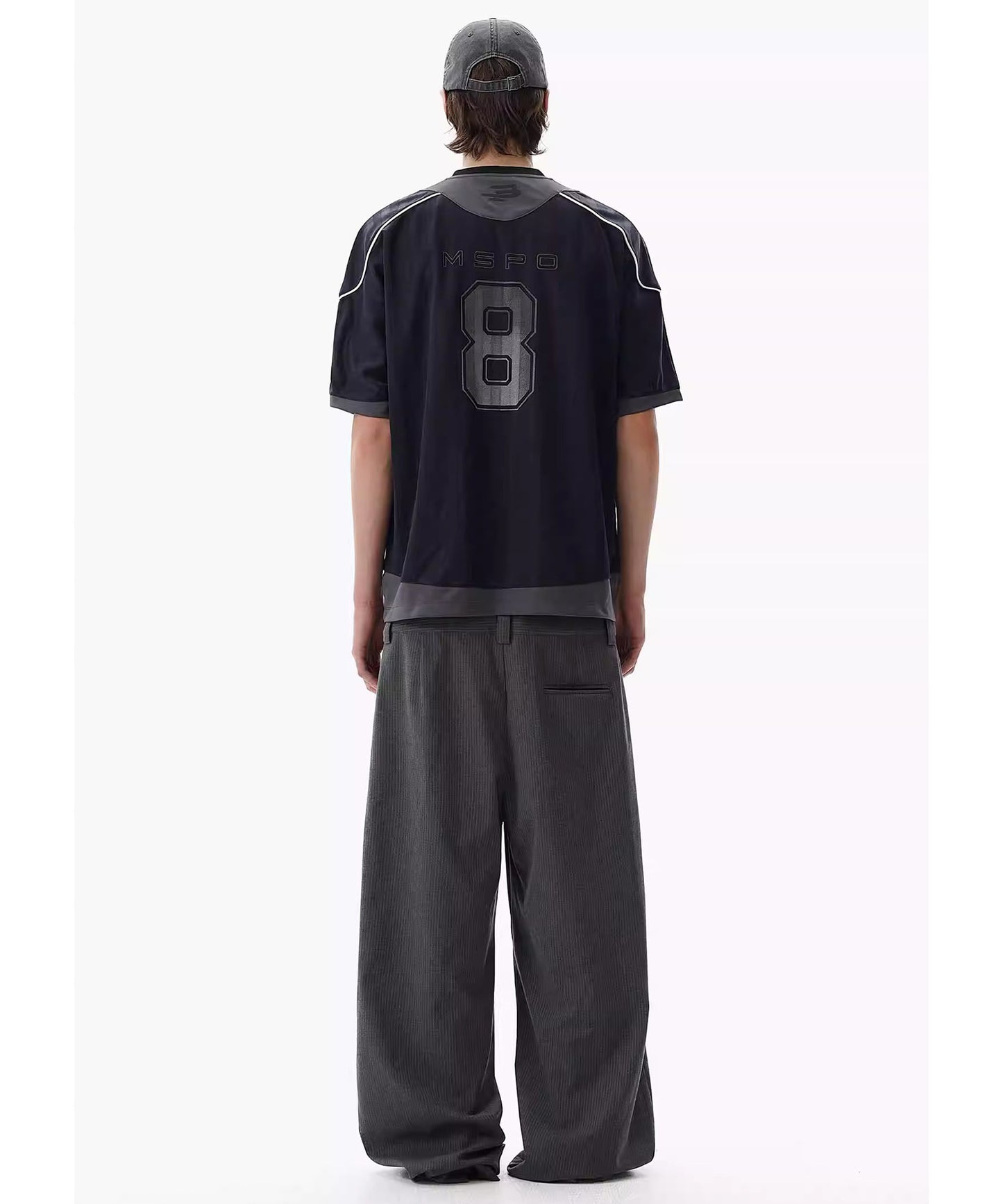 オーバーサイズ Vネック ナンバリング ゲームシャツ Tシャツ DT4342【MASONPRINCE】【2025SS】