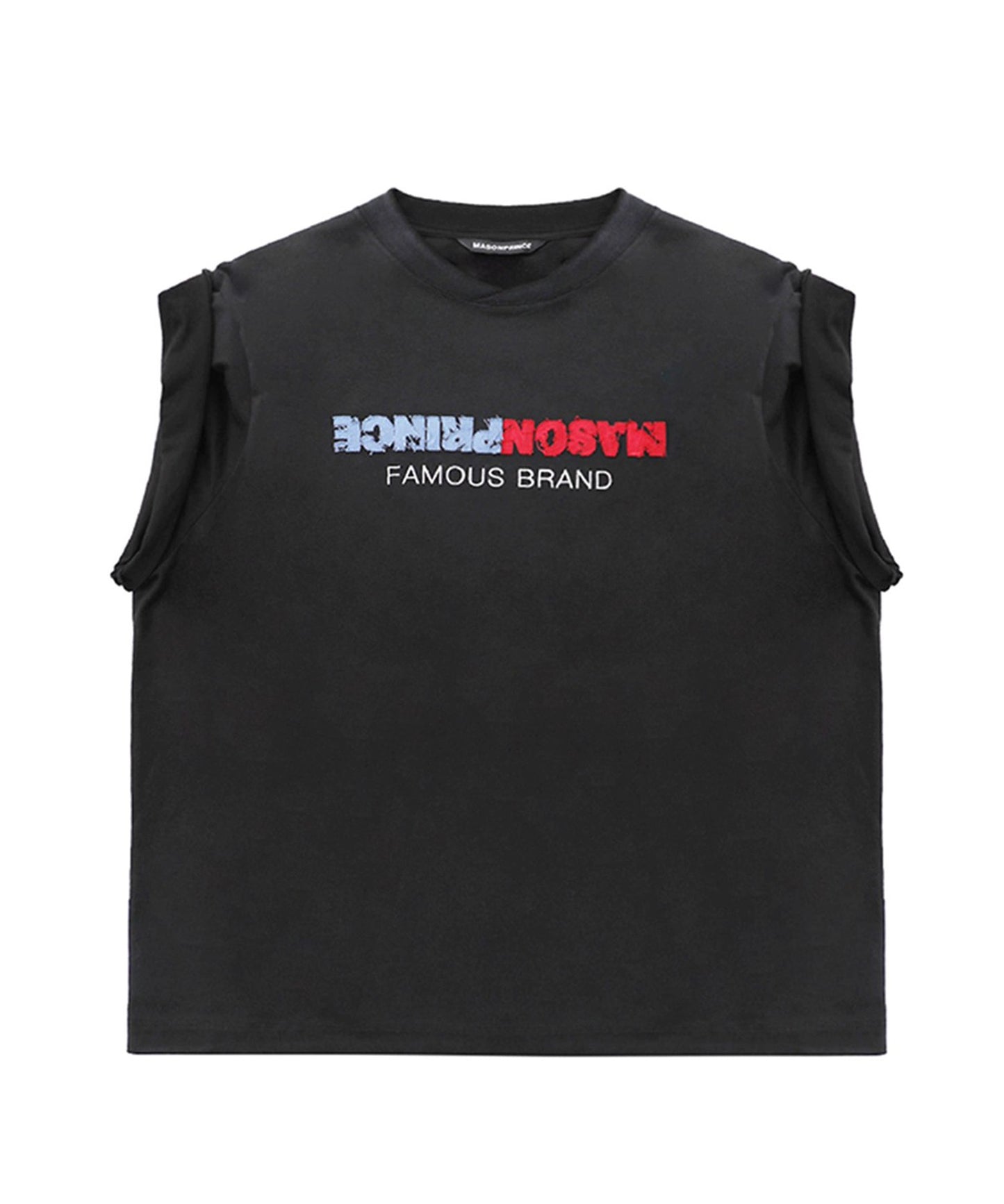 オーバーサイズ ロールスリーブ ロゴ刺繍 Tシャツ DT4364【MASONPRINCE】【2025SS】