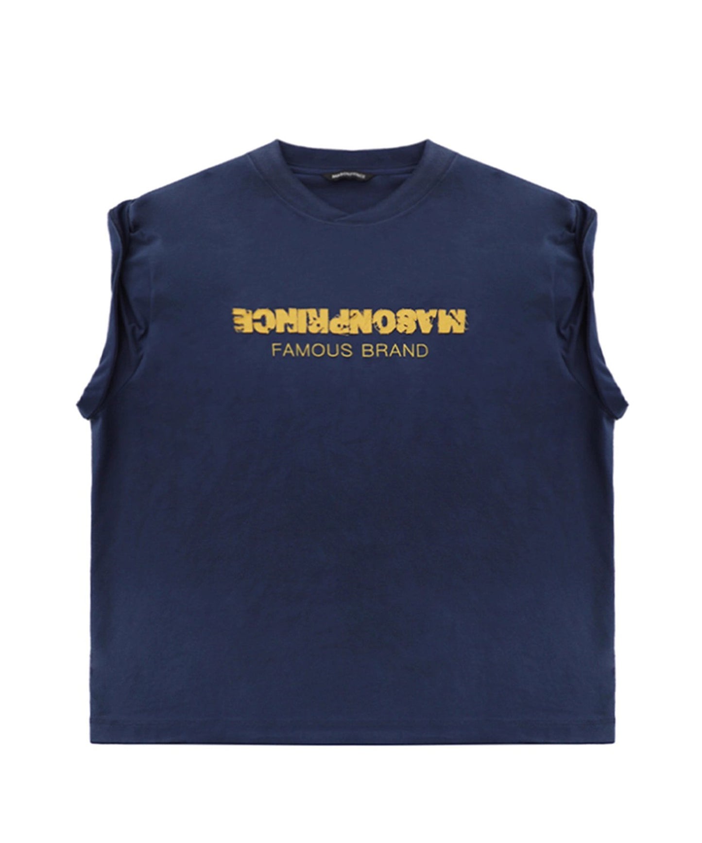 オーバーサイズ ロールスリーブ ロゴ刺繍 Tシャツ DT4364【MASONPRINCE】【2025SS】