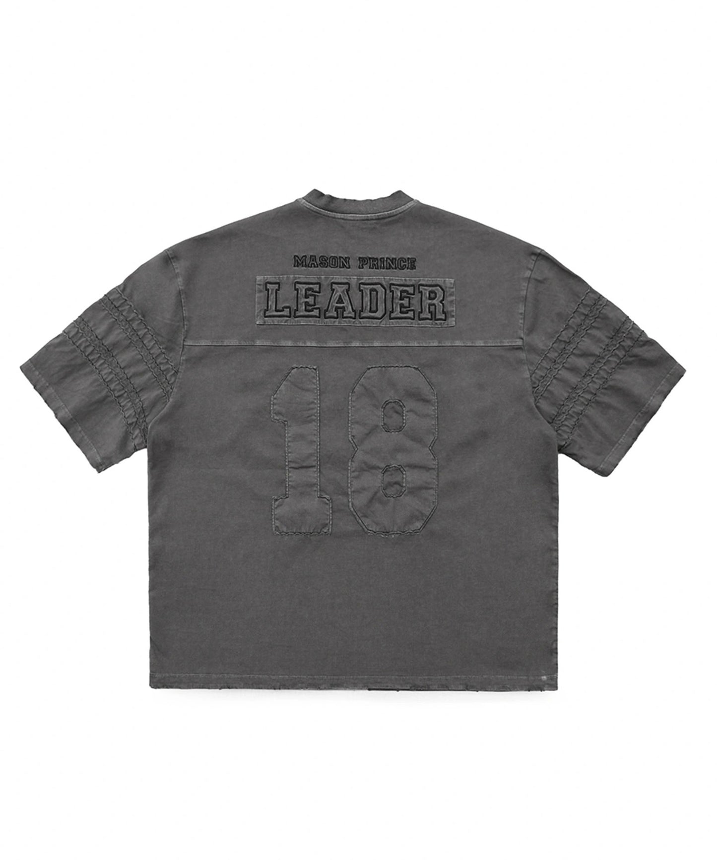 オーバーサイズ ヴィンテージ加工 ナンバリング Vネック Tシャツ DT4366【MASONPRINCE】【2025SS】