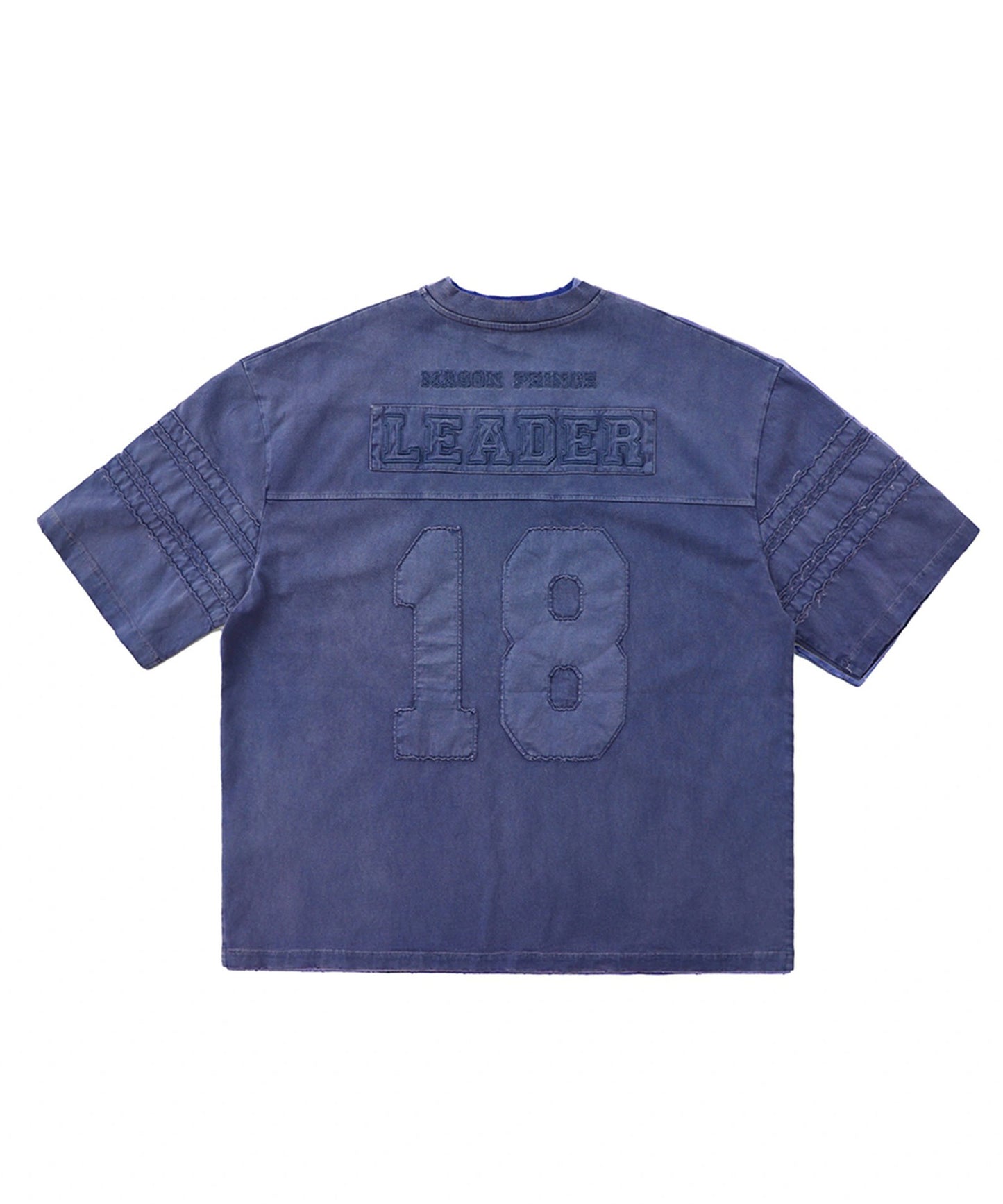 オーバーサイズ ヴィンテージ加工 ナンバリング Vネック Tシャツ DT4366【MASONPRINCE】【2025SS】